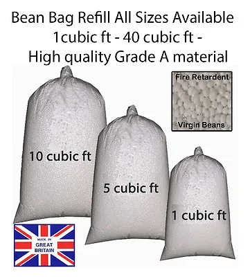 £110 • Buy Bean Bag Refill Booster Polystyrene Beanbag Beads Filling Top Up Bag Beans Balls