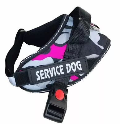 Pet Dog Puppy Soft Harness Vest Adjustable Reflective Service ESA Dog S M L XL • $10.99