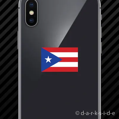 (2x) Puerto Rican Flag Cell Phone Sticker Mobile Pr Rico • $3.99