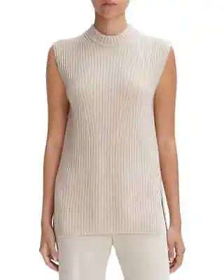 Vince Ribbed Sleeveless Tunic Top MSRP $345 Size XS # 5D 2586 Blm • $47.49