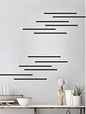 Line Art Abstract Wall Accent Vinyl Decal Sticker Peel And Stick Removable 30pcs • $10.99