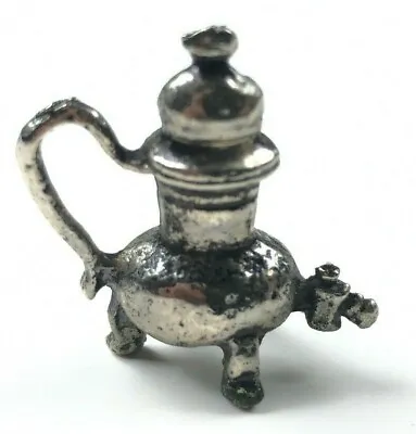 Vintage Dollhouse Miniature Metal Coffee Pot Antique Style Mini VTG Tiny Old  • $16.58