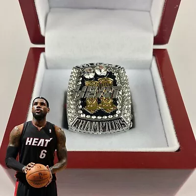 Lebron James Miami Heat Championship Ring 2013 With Wood Display Box • $29.55