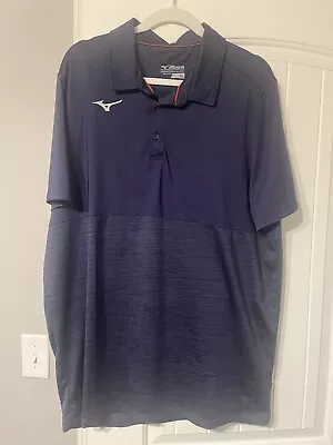 Mizuno Performance Xl. Tall Navy Blue Polo Shirt Length 32 • $35