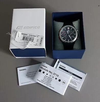 Casio Edifice ECB-2200P-1A Solar Watch: A+++ Condition • $95
