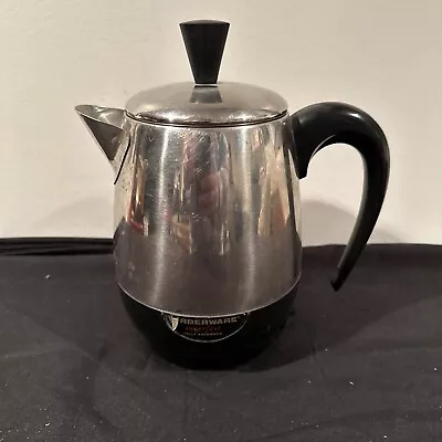 Vtg Farberware Coffee Pot Percolator 2-4 Cup Superfast #134B USA Complete Tested • $10