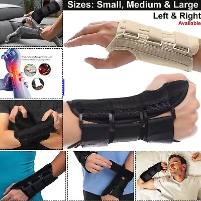 £4.65 • Buy Splint Hand Support Wrist Brace Fractures Carpal Tunnel Right Left S/M/L