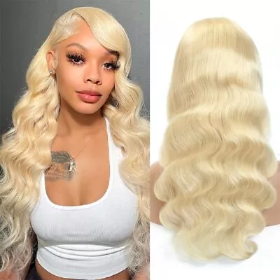 613 Blonde Wig Human Hair Lace Front Wig Body Wave 13x4 Frontal Wigs For Women • $77.25