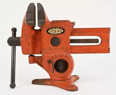 Vintage Will-Burt Versa-Vise Gunsmith Pivoting Bench Vise 3-1/2  Jaws USA • $174.95