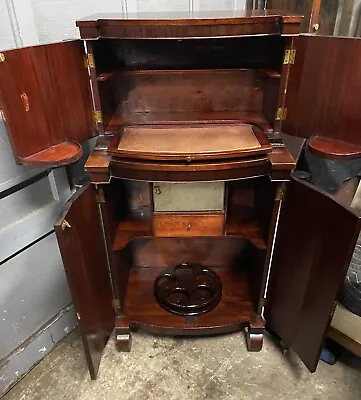 Victorian Mahogany Bar Cabinet • $1895