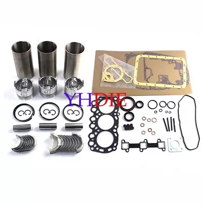 L3E L3E-61SDH Mitsubishi Engine Overhaul Rebuild Kit Fits Volvo EC15 21mm Pin • $225