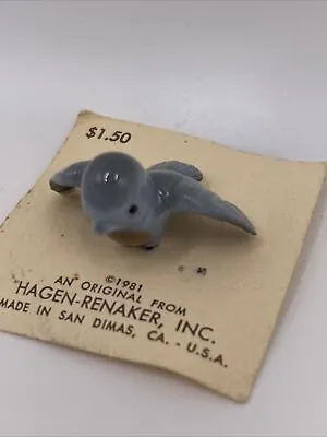 Hagen-Renaker Miniature Ceramic Figurine Blue PaPa Tweetie #4 1981 Bird • $14.99
