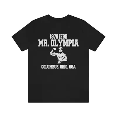 Mr. Olympia T-Shirt 1976 Bodybuilding Contest Arnold Classic Vintage Tee Shirt • $26.83