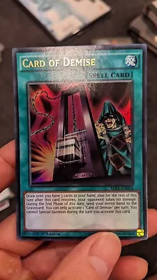 Yugioh | Ultra Rare 1st Ed NM | Card Of Demise MIL1-EN014 • $12