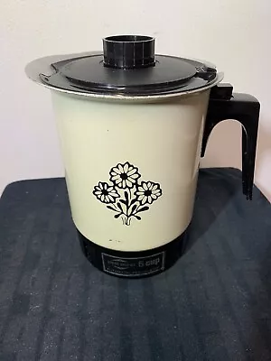 Vintage West Bend Coffee Maker 5 Cup Electric Percolator 9455 • $14.77