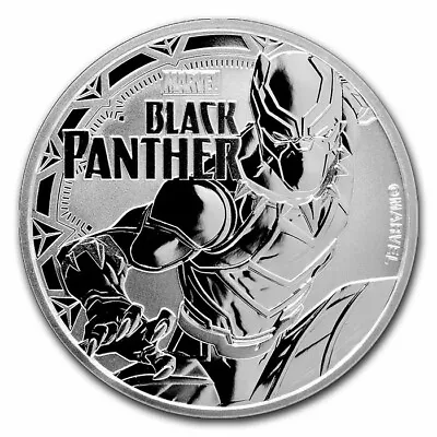 2018 Tuvalu 1oz Silver Black Panther Marvel • $30
