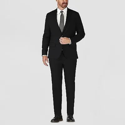 Haggar H26 Men's Tailored Fit Premium Stretch Suit Jacket - Black 42R • $33.99