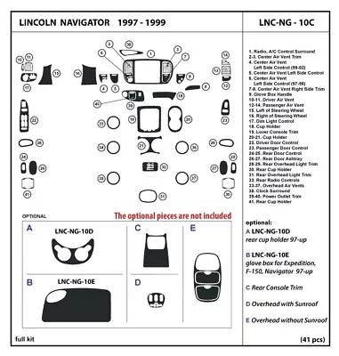Interior Dash Trim Kit For Lincoln Navigator 1998-1999 • $145