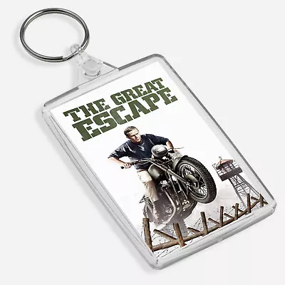 The Great Escape Keyring Bag Tag Film Poster Steve McQueen • £3.99