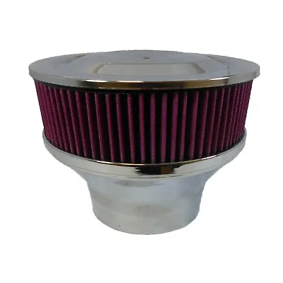 Air Cleaner Velocity Stack 3″ Washable Element Fits 4-Barrel Carb 5 1/8  Neck • $70.95