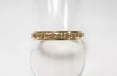 Vintage ArtCarved USA 14K Gold Scalloped Ribbed 3.5mm Thin Band Ring Sz 10.25 • $219.95