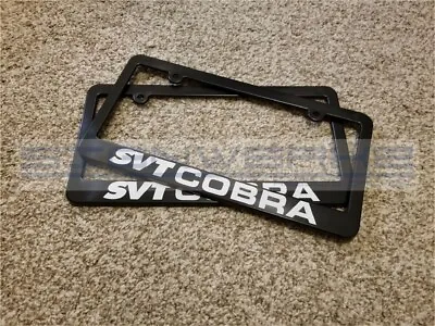 $25.64 • Buy Ford SVT COBRA License Plate Frame Ford Racing  - Pair