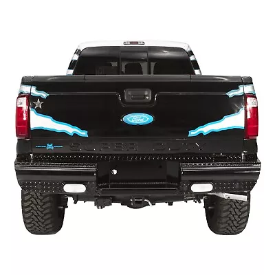 Fab Fours FS08-T1350-1 Black Steel Rear Replacement Bumper For Ford Super Duty • $1513.17