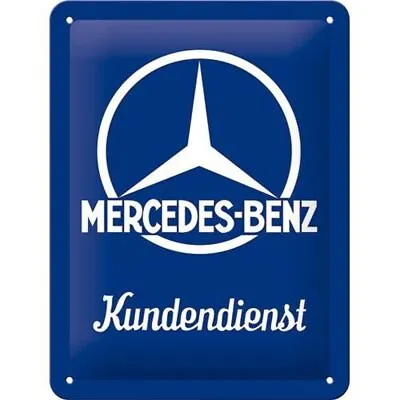 Tin Sign Metal Sign Decorative Sign 6 X 8 In - Mercedes-Benz Kundendienst • $9.42