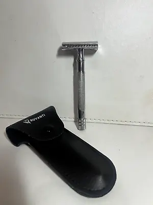 Men Shaving Safety Razor Double Edge Blades Stainless Steel Razer Vintage Shaver • $20