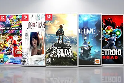 Replacement Nintendo Switch Covers And Cases. Titles L-M.  !!No Game Included !! • $11.99