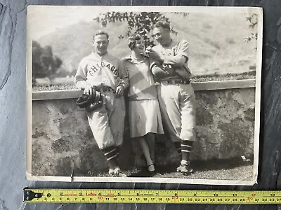 1920's Original Photo Chicago Cubs Gabby Hartnett HOF Baseball Vtg Unique 9x12 • $63.27