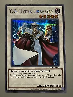 Yugioh T.g. Hyper Librarian Asia English Edition Cr02-ae063 Secret Rare • $15