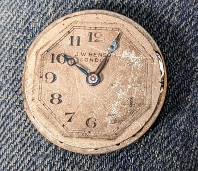 £9.99 • Buy Vintage J.W. Benson Swiss Made 15 Jewels Watch Movement - 1920s ?