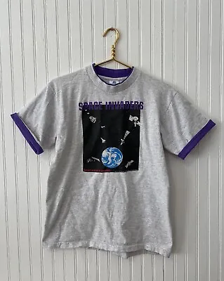 Vintage Space Invaders Rocket Research Company Shirt Sz Med Shuttle Satellite  • $28