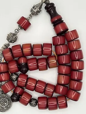 Faturan Tasbih Amber Sandalous Misky Misbaha Prayer Bead سبحة فاتوران سندلس مسكي • $49.99