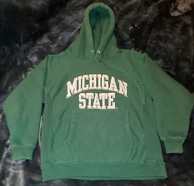 Youth Michigan State Hoodie Sweatshirt Size 10-12 Green/White • $6.49