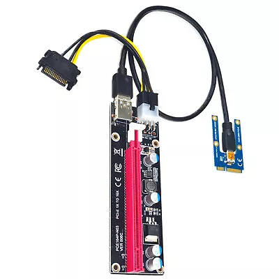 Mini PCIe To PCI Express 16X Riser For Laptop External Card EXP GDC BTC Miner C • $10.67