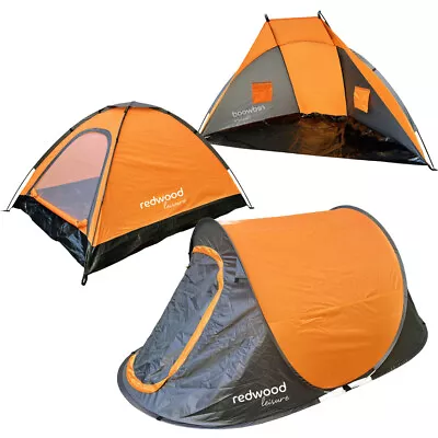Camping Beach Festival Tents Pop-Up Style 1/2 Person Portable Hiking Polyester • £23.99