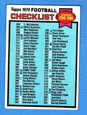 1979 Topps #368 Checklist Marked • $1