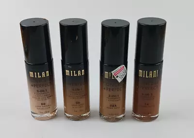 4 Pack Milani Mixed Lot Conceal + Perfect 2 In 1 Foundation+concealer • $24.95