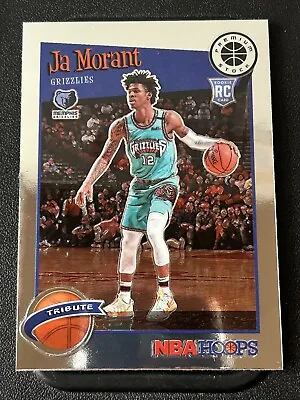 Ja Morant 2019-20 NBA Hoops Premium Stock RC Tribute #297 Memphis Grizzlies • $4