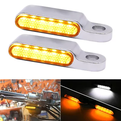 For Harley Chopper Bobber Motorcycle LED Turn Signal Amber Blinker Running Light • $15.30