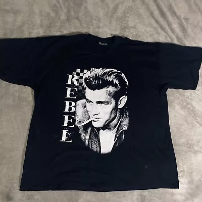 Steve & Barry's REBEL Shirt Adult XXL 2XL JAMES DEAN Black Mens Graphic Tee • $27.99