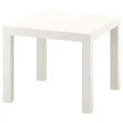 IKEA PAINT Side Table White 55x55 Cm • £26.57