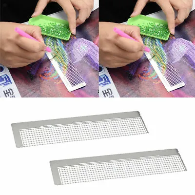 $11.39 • Buy 5D Art Diamond Painting Ruler With Blank Grids Round/Square Full Partial Tool AU