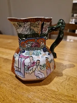 MASONS IRONSTONE CHINA CONVERSATION Pattern BRANCH Handled JUG - Antique • £18