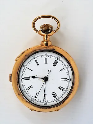 ANTIQUE SWISS 18 Kt GOLD  REPEATER POCKET WATCH • $2500