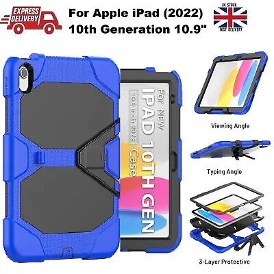 Military Builder Heavy Duty Shock Proof Stand Case For IPad 10th Gen 2022 10.9in • £17.99