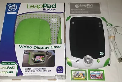 LEAPFROG - LeapPad Explorer + 2 Games + Video Display Case + Transfer Cable • $109.99