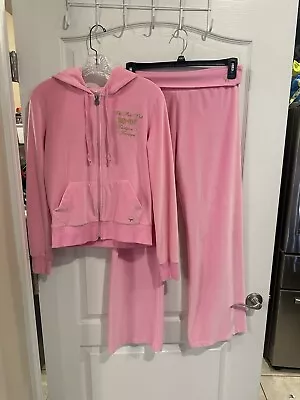 Victoria’s Secret PINK Vintage LIMITED EDITION Velour 2 Piece Sweatsuit Size Med • $250